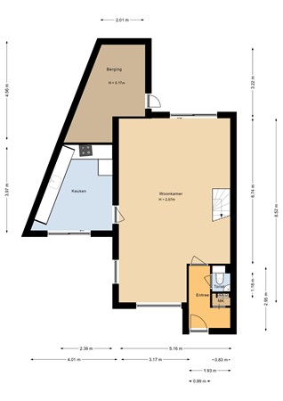 Floorplan - Hofmark 67, 1355 HE Almere